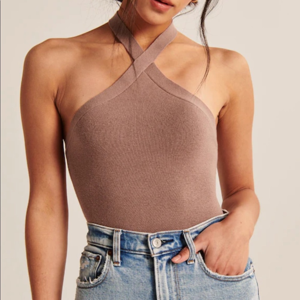 NWT halter top, thong bodysuit